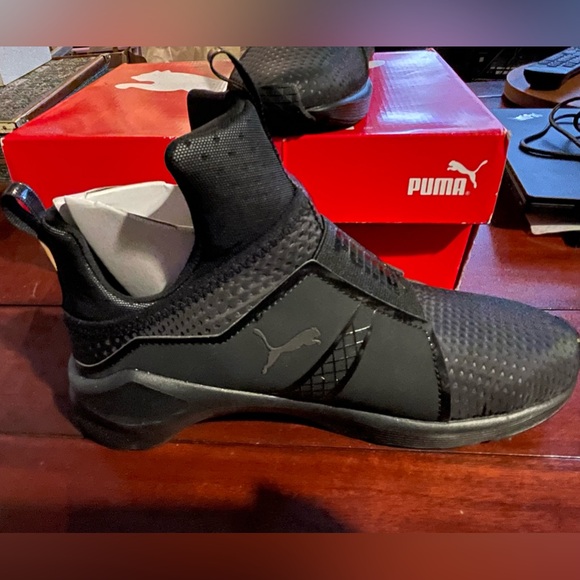 PUMA Fierce Core Triple Black Mid Top Athletic Cross Trainer - Picture 8 of 8